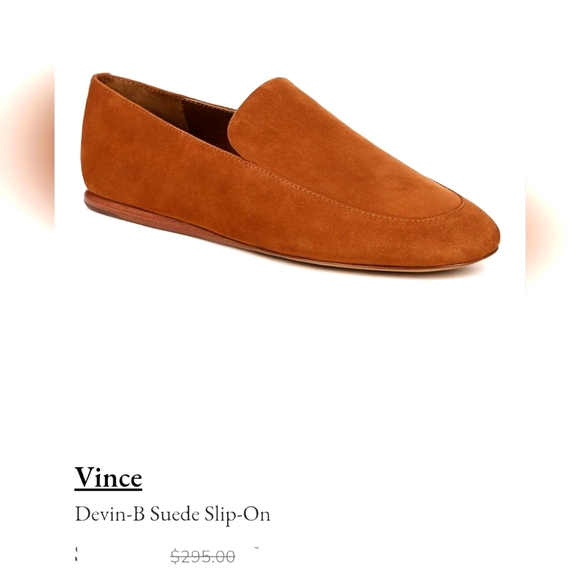Vince Women's Tobacco Suede Slip-On Loafers NEW SZ 8.5 - Picture 1 of 7